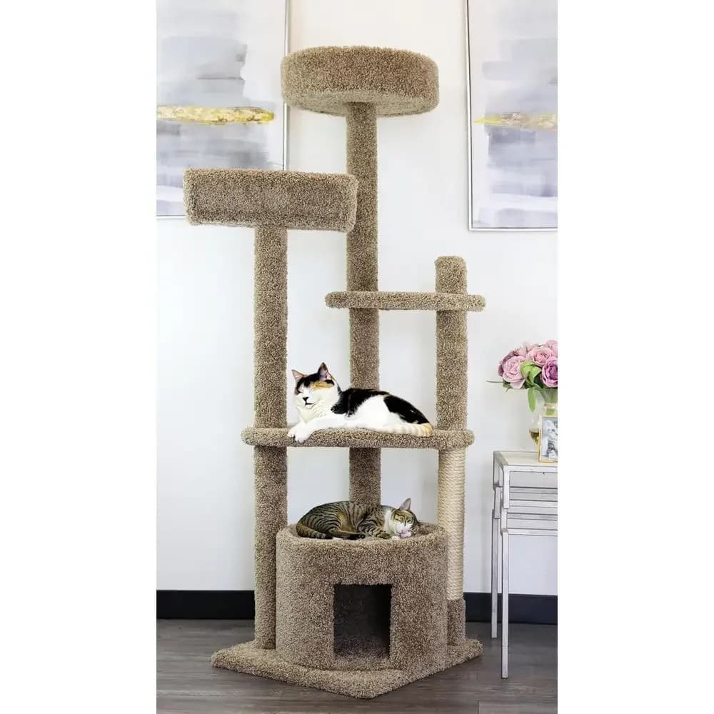 64 Tall Feline Play Tower