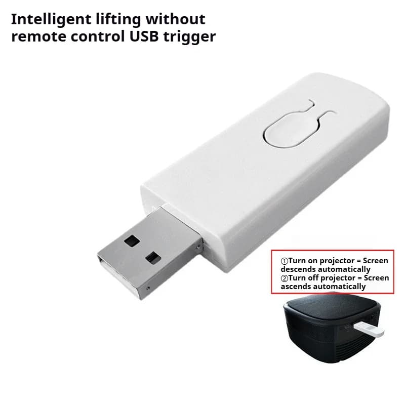 Automatic Synchronization of Electric Projection Screen Linkage Projector with Turn On/Off Intelligent Lifting USB Trigger