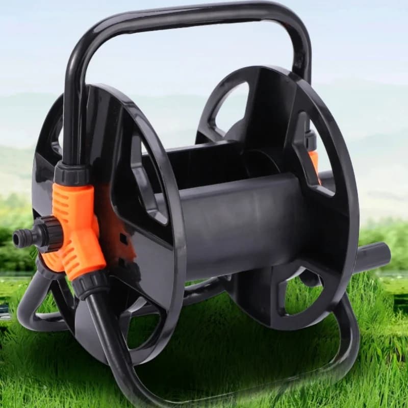 DIY Hose Reel Portable Water Pipe Storage Rack Single Arm Pipe Coiler Garden Supplies TY0314