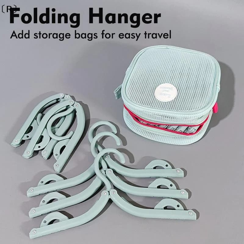 enrou19 foldable non-slip lumps pieces with 12 clips travel drying rack 6 lumps portable bag holders set in net for laundry