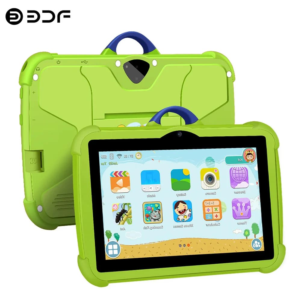 Tablet per bambini da 7 pollici Quad Core 4GB RAM 64GB ROM Google Play Nuovi tablet Android WiFi Bluetooth Economici e semplici Regali per bambini