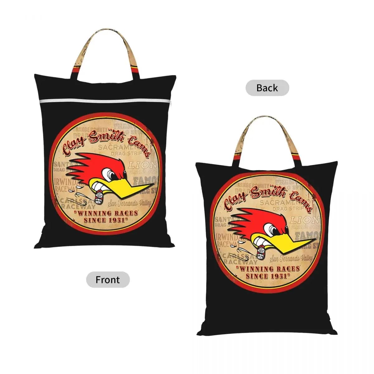 Street Mr.Horsepower Clay Smith Cams Travel Laundry Bag Waterproof Reusable Dirty Clothes Pouch Gym Yoga Vacation Washing Basket
