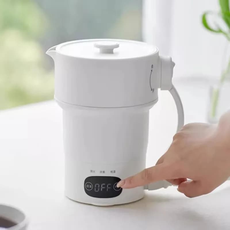 Portable folding electric kettle smart touch thickened silicone household outdoor Xiaobai