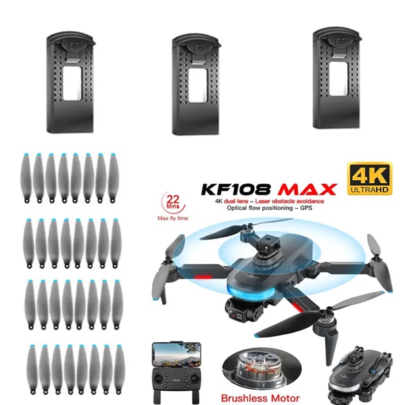 Batteria per Drone RC KF108 MAX 7.4V 1400mAh / Elica, Accessori e Ricambi per Drone RC KF108, Lame, Batteria per Drone KF108