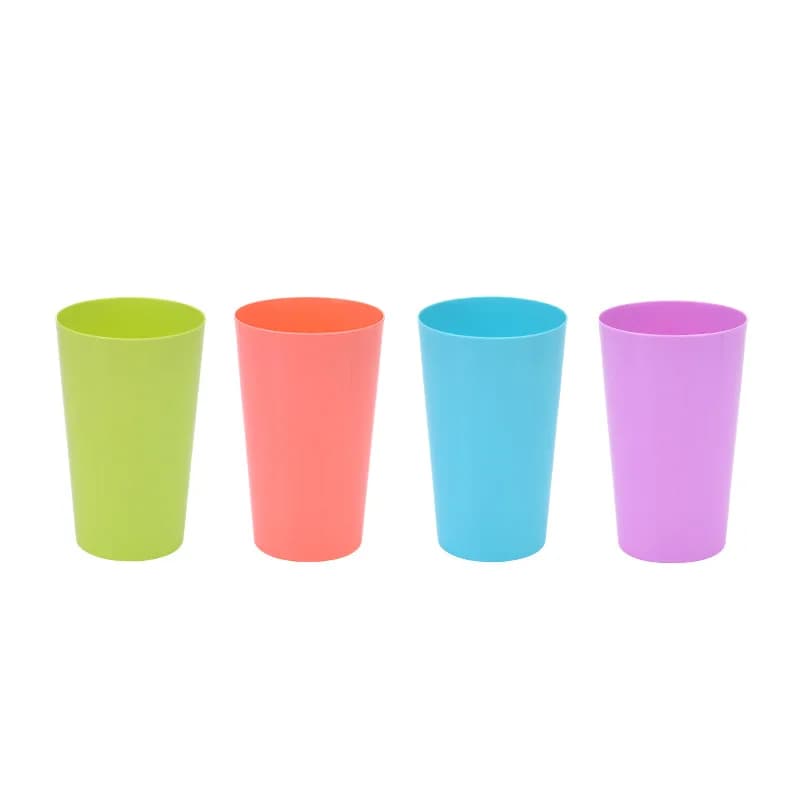 Confezione da 4 bicchieri di plastica da 20 once, bicchieri da festa riutilizzabili, calice da bicchiere infrangibile BPA gratuito per feste all'ingrosso in vetro da pinta di birra