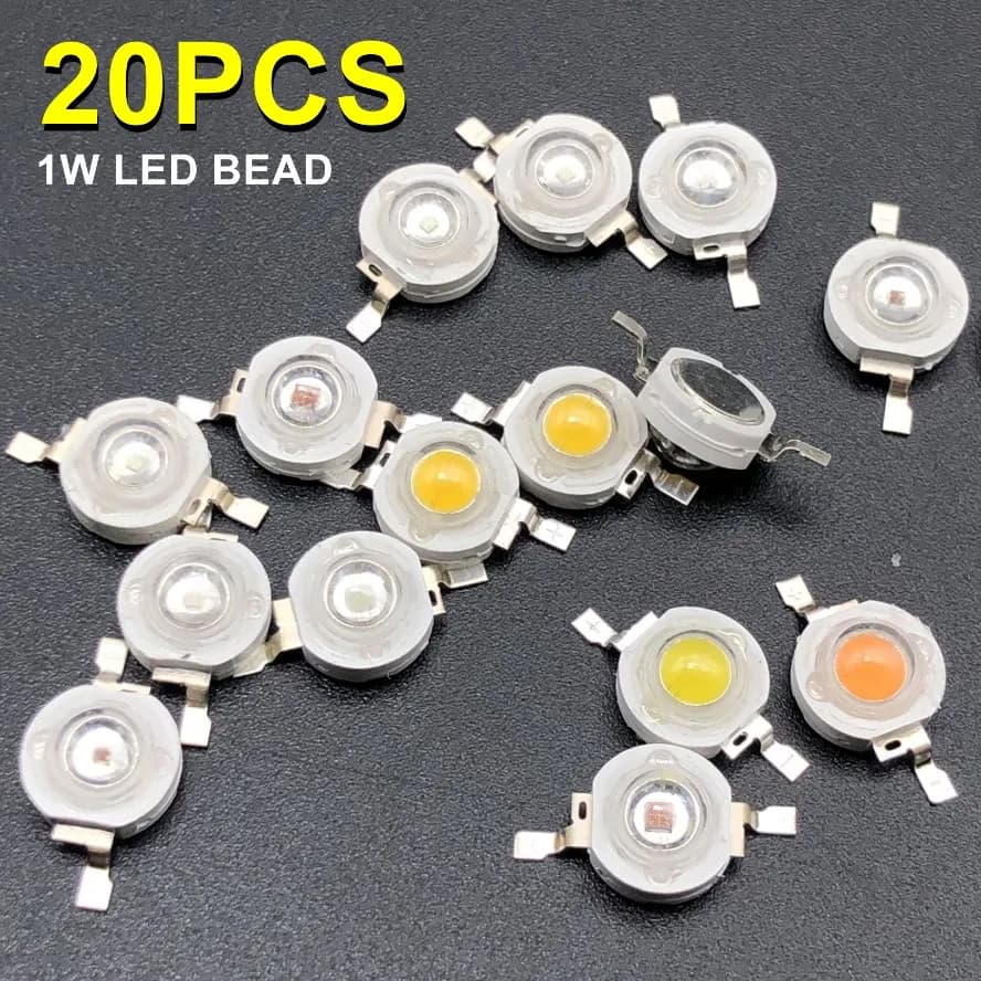 20 Pz/lotto Ad Alta Potenza LED Chip Lampada Lampadina 2.1-3.6V 110-120LM Linea di Perline Emettitore Diodo FAI DA TE Ha Condotto La Luce Decorazione HA CONDOTTO LA lampadina IC SMD lampada