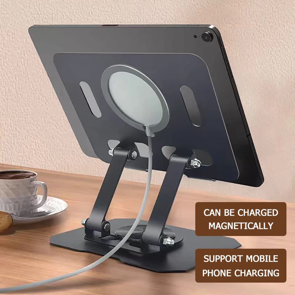 360° Rotatable Tablet Stand Adjustable Foldable Desktop Stand Holder Compatible For 4.7-12 Inch iPad Pro Air Mini Laptop Tablet