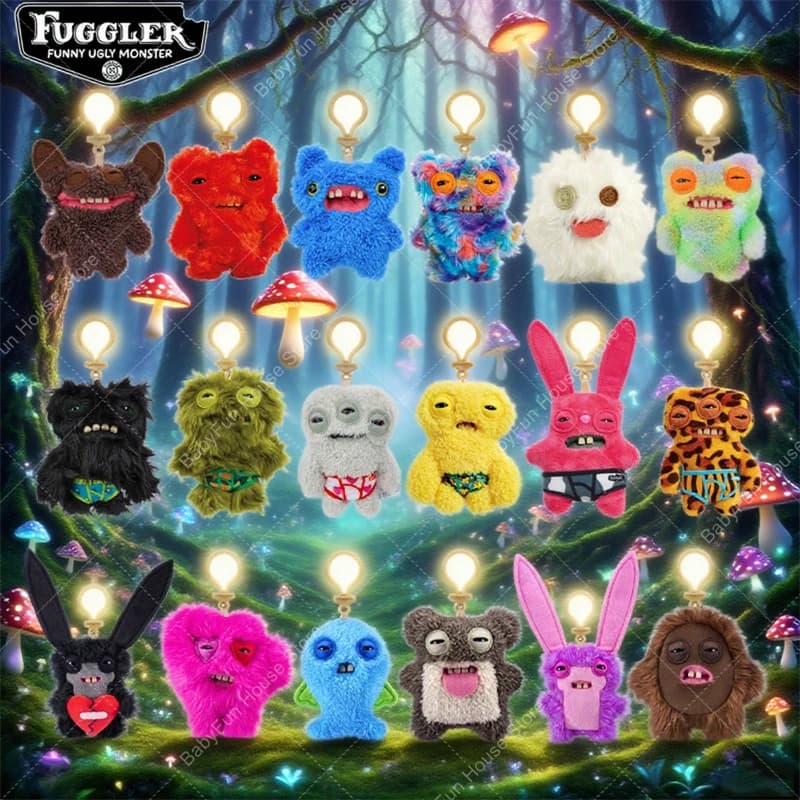 Originale Fuggler Divertenti Denti Brutti Mostri Giocattoli di Peluche Kawaii Fugglers Amore Fugg Coniglio Occhi Larghi Weirdo Peluche Bambole Regalo Per Bambini