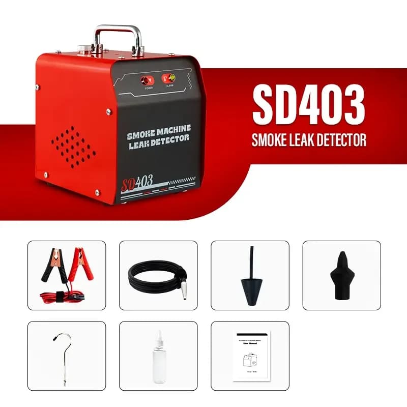 SD403 Fast Leak Locator Auto Smoke Leak Detector Engine Pipe Systems Intake Exhaust Cooling Oil Leak Testing Machine