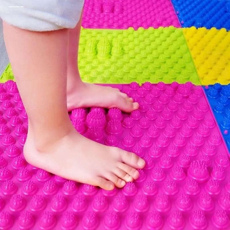 Foot massage cushion for reflexology - Yoga tips pad foot massage pad with tip pressure plate for blood circulation antistress