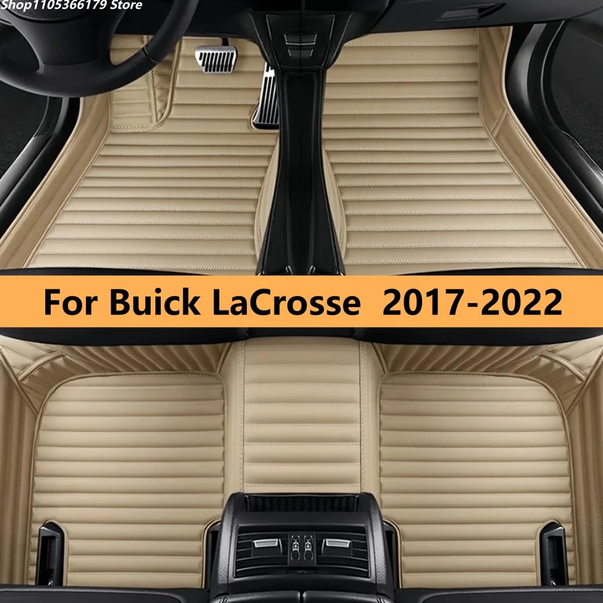 Tappetini per Auto Impermeabili Compatibili con Buick LaCrosse 2017 2018 2019 2020 2021 2022
