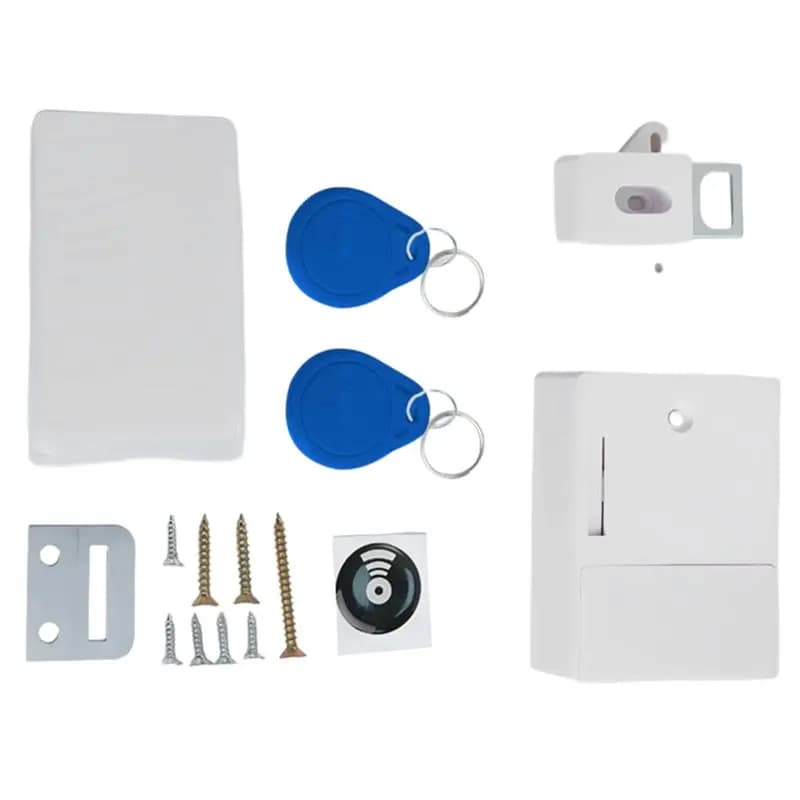 Serratura digitale RFID B14C per mobili - Design intelligente e invisibile - Installazione senza foratura, accesso con tessera