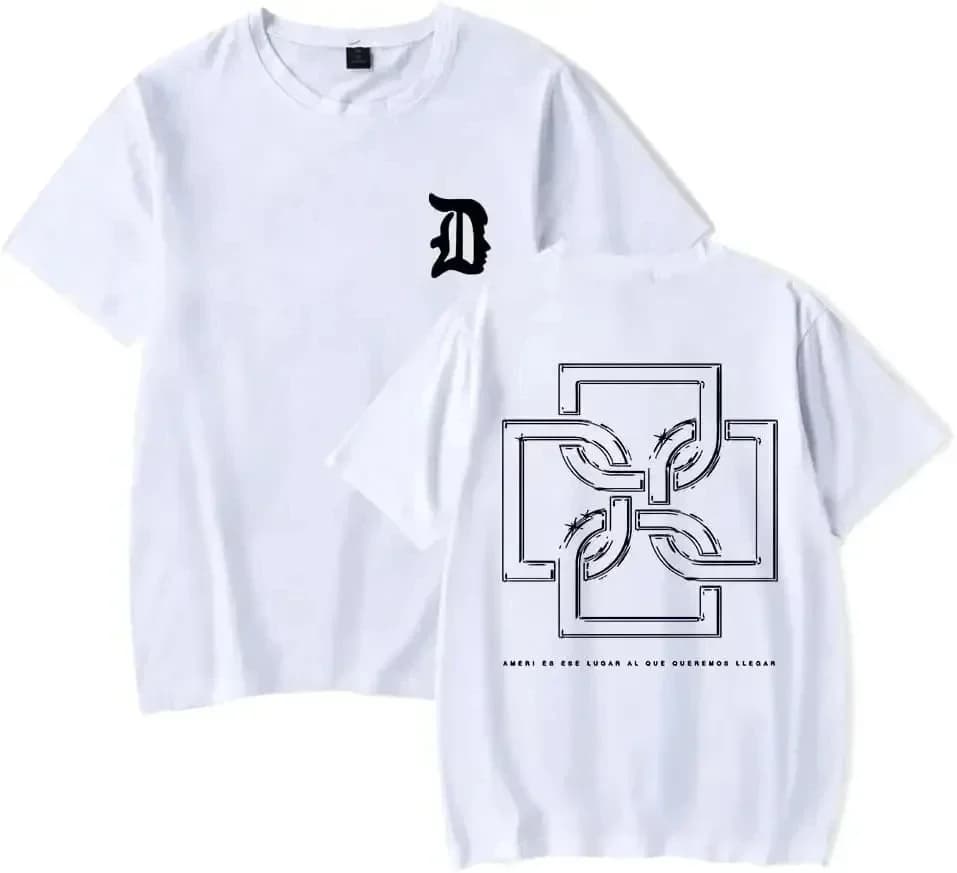Summer Santa T-Shirt Duki Merch T Shirt Short Sleev Casual Print Pure Short Sleeve High-quality