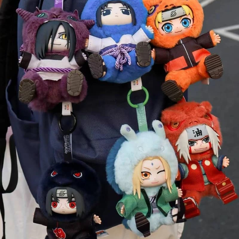 Naruto Shippuden Peluche Blind Box - Personaggi del Team Konohagakure per il Sit-in Party | Graziosi Oggetti da Collezione Anime, Regalo per i Fan
