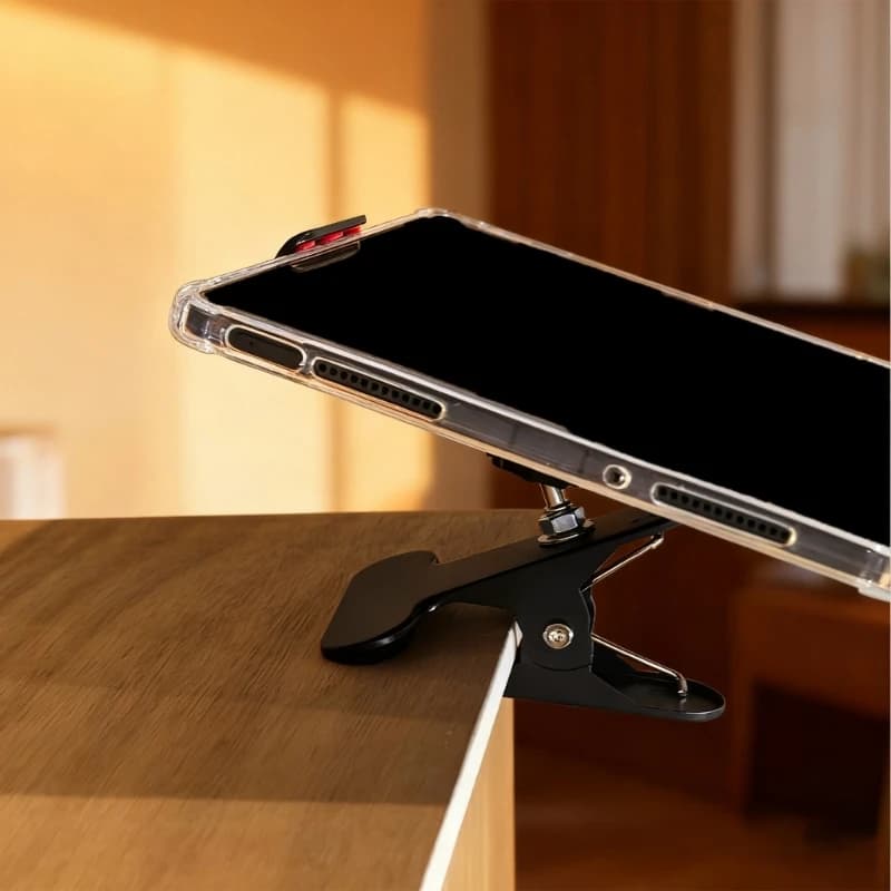 K0EA Flexible Ball Head Phone Stand Metal Construction Fast Assembly No Tools Need