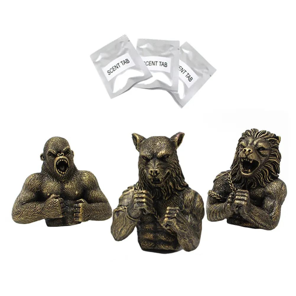 3 Set di Clip Profumate per Auto a Forma di Animale in Resina, Diffusore di Aromaterapia, Deodorante Decorativo per Interni Auto, Ornamento per Bocchette di Ventilazione