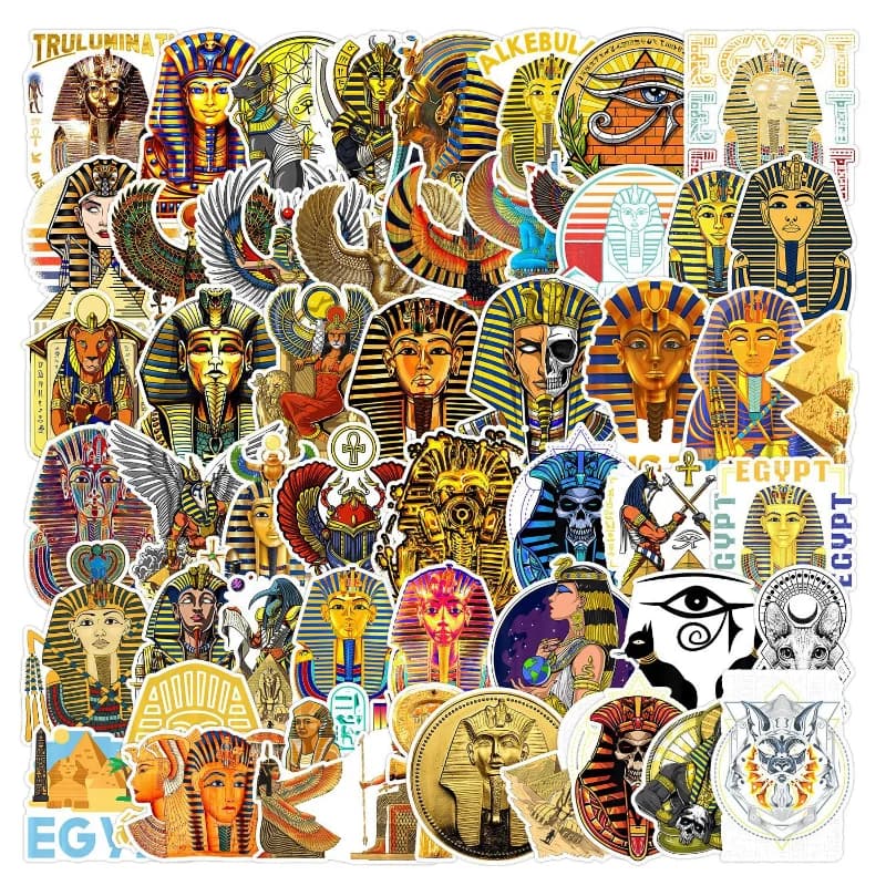 10/25/50pcs Antico Egitto Piramide Adesivi Graffiti per Scrapbook FAI DA TE Valigia Bottiglia di Acqua Del Telefono Del Computer Portatile Chitarra Auto Skateboard