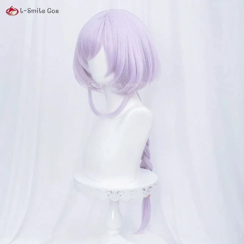 e;5'v\7,j/3;Qiqi Wig 75cm Long Light Purple Styled Braids Qi Qi Anime Cosplay Wigs Heat Resistant Synthetic 8'j.9\k;5,h/