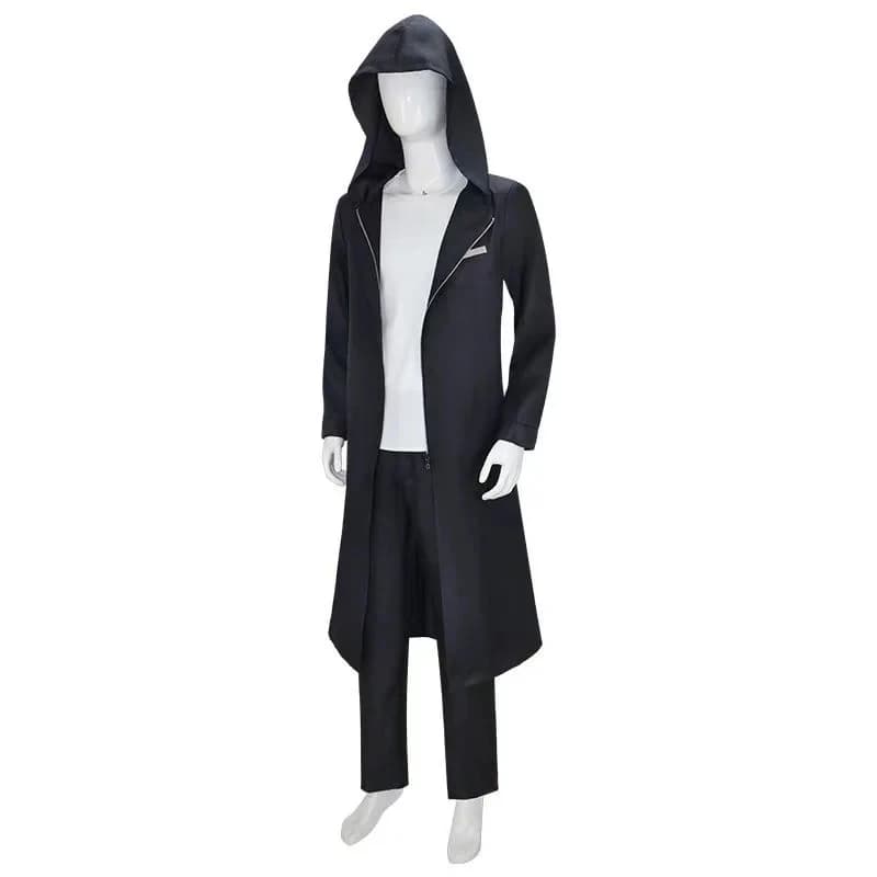▓ Parrucca Cosplay Sung Jinwoo Solo Leveling 2026, Cappotto Nero, Costume Anime di Halloween, Outfit da Uomo ▓ # ！1