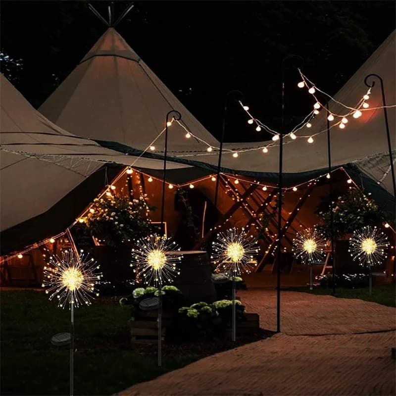 Luci solari Stringa LED impermeabile Stringa natalizia per esterni Lucine per giardino Paesaggio Prato Decorazioni per feste