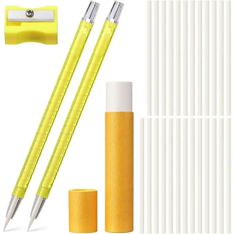 White Refill Fabric Markers And Sewing Tailor Chalk Pencil Refillable Set For Different Fabric Patterns