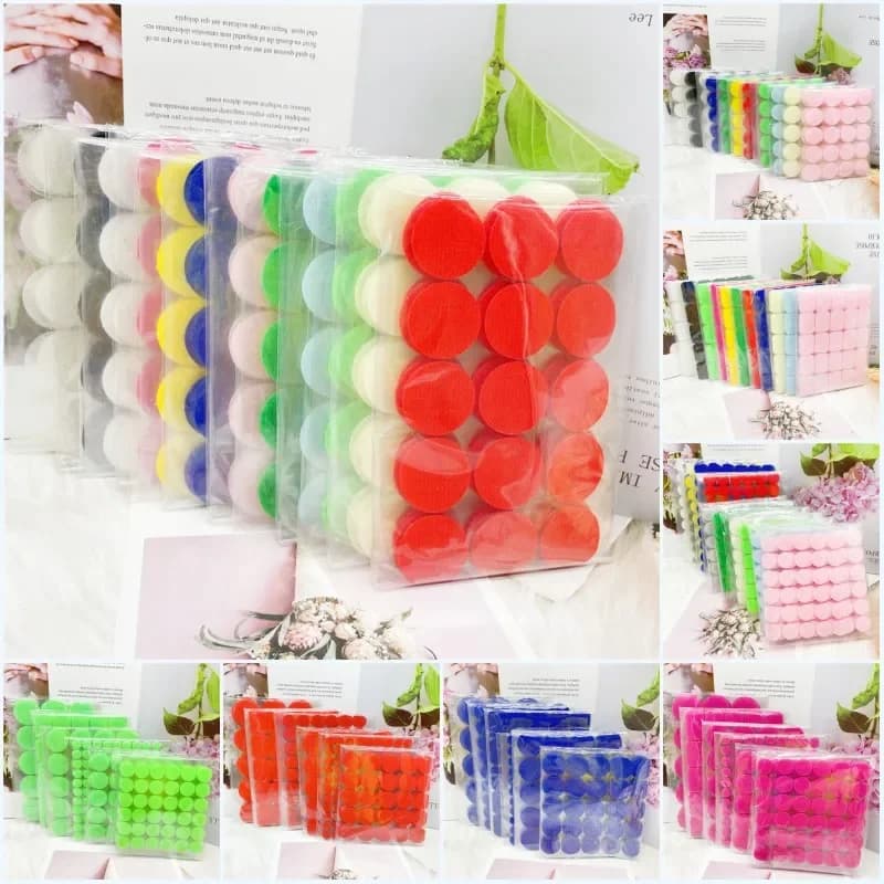 Commercio all'ingrosso 10 confezioni di nastro di fissaggio autoadesivo punti 10/15/20/25/30mm 20*25/20*45mm forte colla Dot Sticker Coin Hook Loop Tape