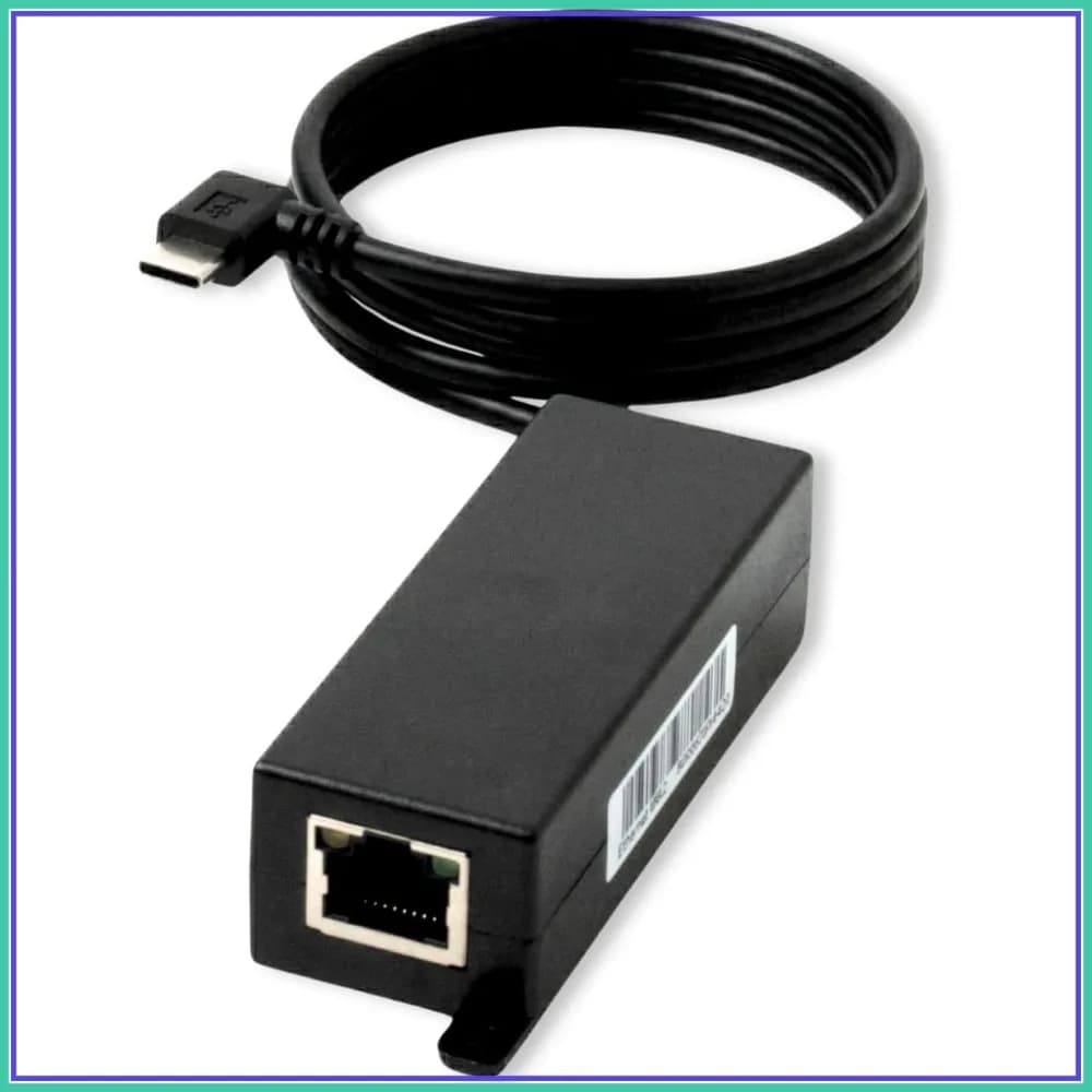 Adattatore PoE 802.3af a USB-C - Alimentazione 10W e Fast Ethernet per Tablet, Chioschi, POS - Convertitore con Cavo Angolato Integrato