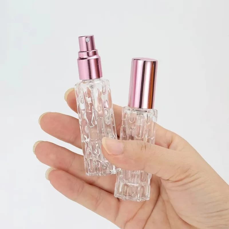 Flacone spray portatile in vetro spesso da 10 ml Bottiglie di profumo di olio essenziale Contenitori cosmetici da viaggio Atomizzatore per strumenti da viaggio