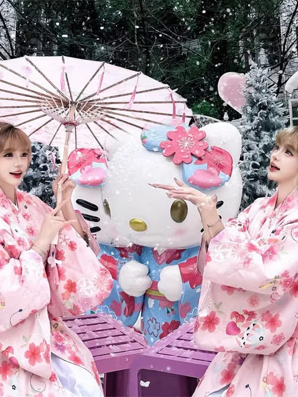 Nuovo Kimono Tradizionale Giapponese, Costume da Bagno per Fotografia, per Ragazze, Stile Moderno Migliorato, in Fibra di Poliestere, per Spettacoli Teatrali