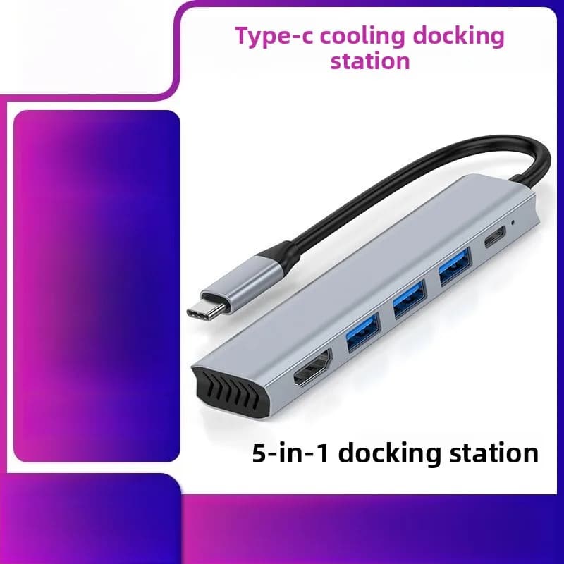New Type-c Docking Station 5-in-1 USBhub Hub TYPE-C To HDMI4k Multi-function Docking Station