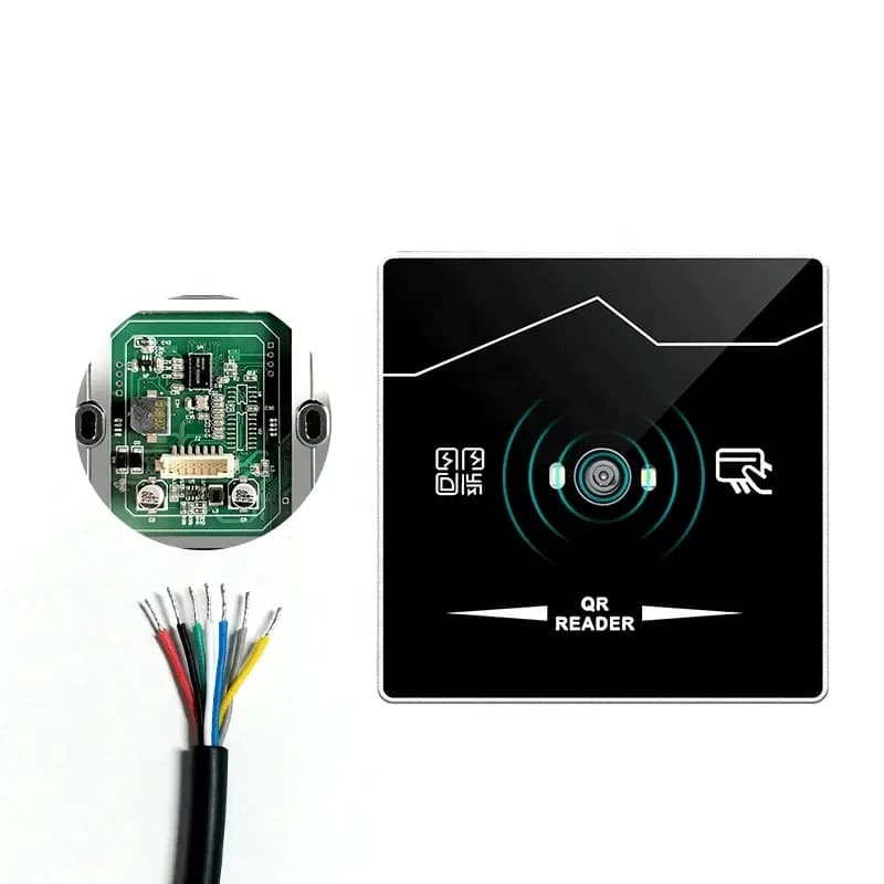 Lettore di codici QR RFID Supporto codice a barre Scheda IC/NFC 2D Formato Wg26/34 /RS485/RS232/TTL Utilizzo in uscita per collegare il sistema di controllo degli accessi