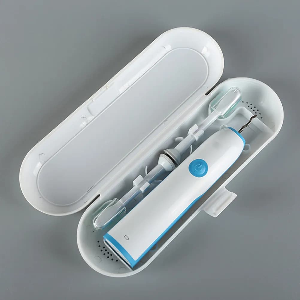 Scatola Portatile per Spazzolino da Denti in Plastica PP, Custodia da Viaggio, Supporto Multifunzionale per Spazzolino Elettrico, per Campeggio e Casa