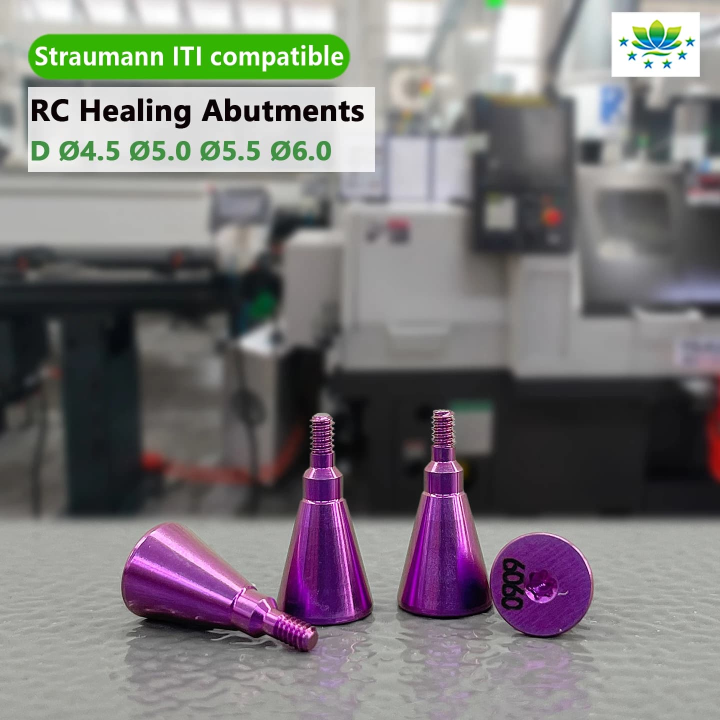Competitive Price Titanium Healing Abutment for Straumann System Active OEM ODM Verified Supplier in Stock 24H Fast Delivery