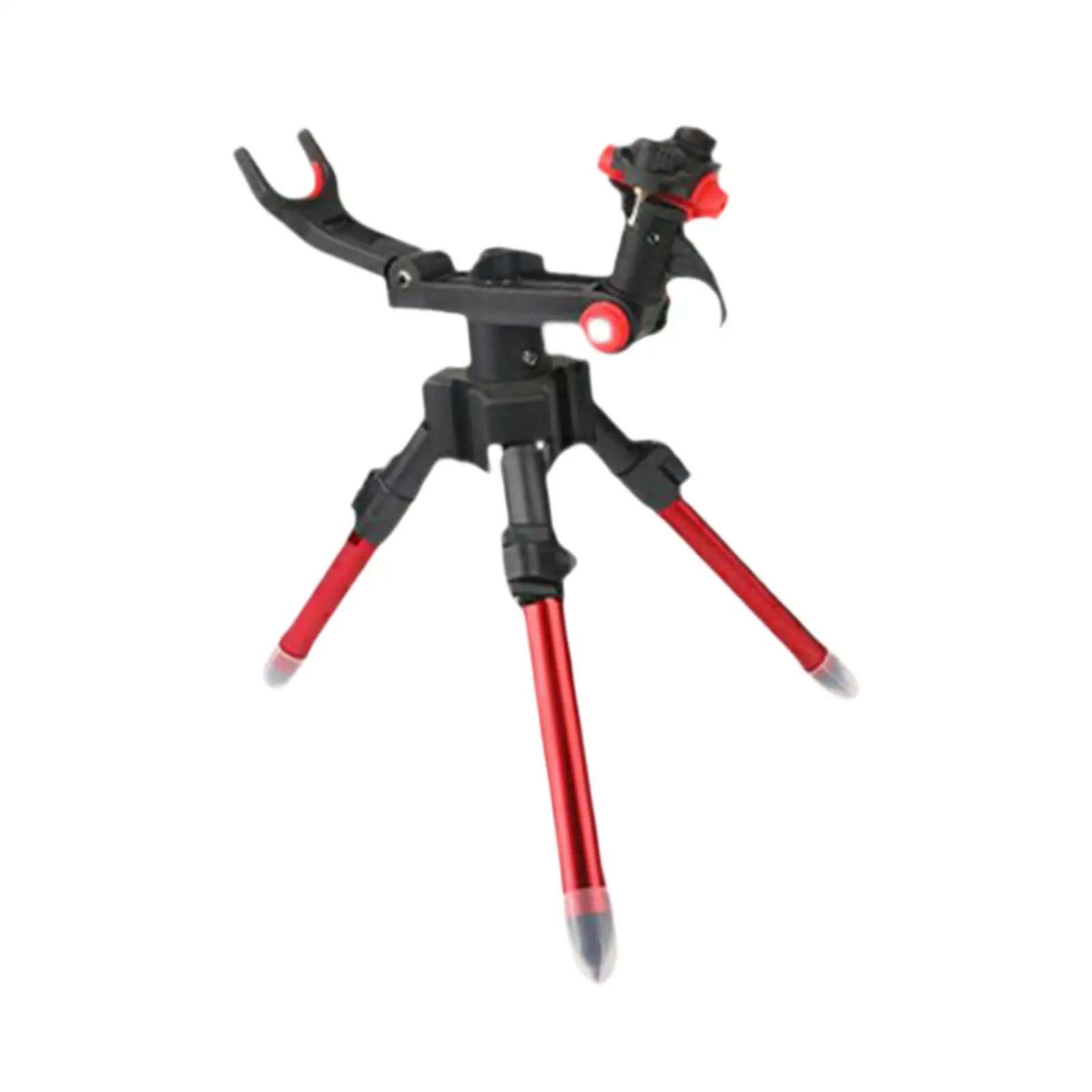 Heavy Duty Fishing Rod Holder Adjustable Tripod Stand Portable Foldable Bank Boat Ground Plug for Camping Hiking Picnics