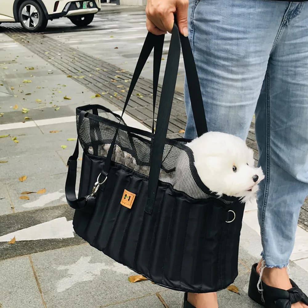 Borsa da trasporto per animali domestici alla moda, portatile, a tracolla singola, multifunzionale, per viaggi in auto, per cani e gatti, per passeggiate all'aperto, accessori per animali domestici