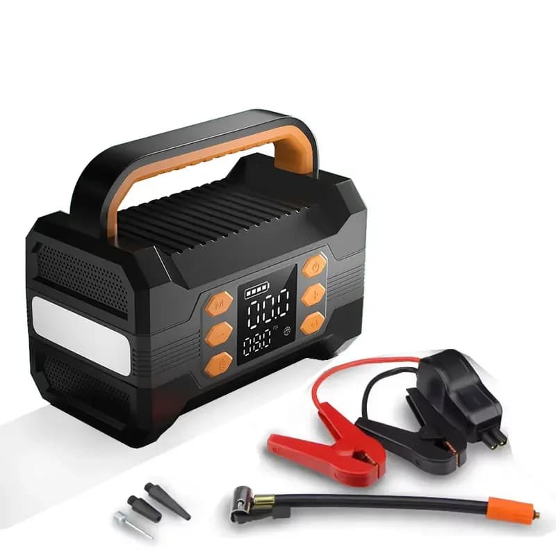 Avviatore di emergenza per auto portatile multifunzione con batteria di emergenza per auto ad alta potenza e pompa d'aria