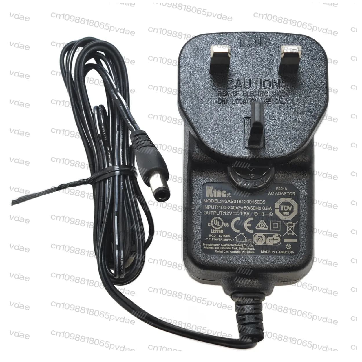 For KTEC KSAS0181200150D5 12V 1.5A 18W AC Adapter Charger For External Hard Drive HDD Power Supply EU/AU/UK Plug