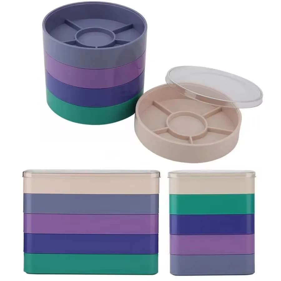 Storage Box for Layered Watch Parts Tools for Movement Screw Components Hardware Parts for Watches Storage Box