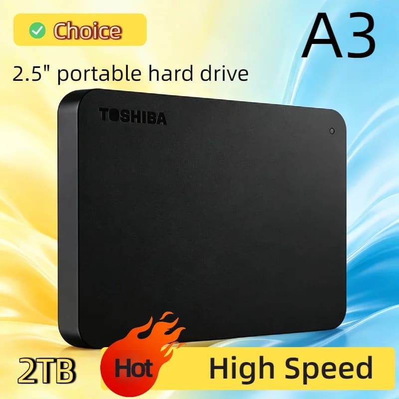 Toshiba per A3 OEM Espansione 500GB 1TB 2TB USB3.0 Disco Rigido Esterno Portatile da 2.5 Pollici Box di Archiviazione Compatto