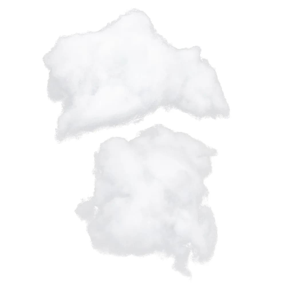 2 Bags Soft Resilient PP Cotton Batting Ideal for Pillow Stuffing Cushion Filling Craft Projects DIY Stuffed Animal Filling