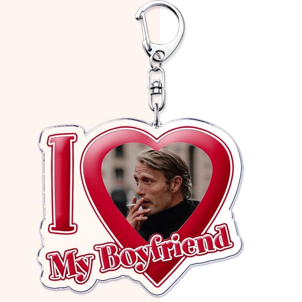 I love my boyfriend Mads Dittmann Mikkelsen Keychain Hannibal Accessories Keychain Bag Keyring Ring Ring Jewelry Gifts