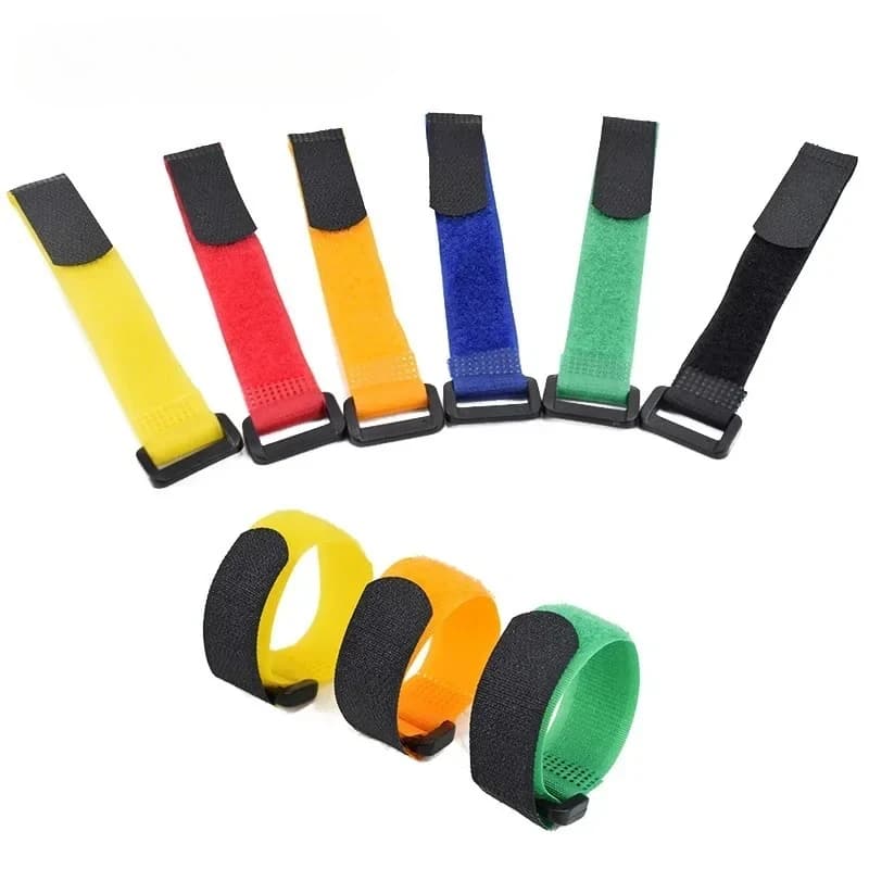 5/6/10 pezzi cinghie universali per manubrio bici in velcro accessori per organizer per cavi leggeri per torcia da ciclismo