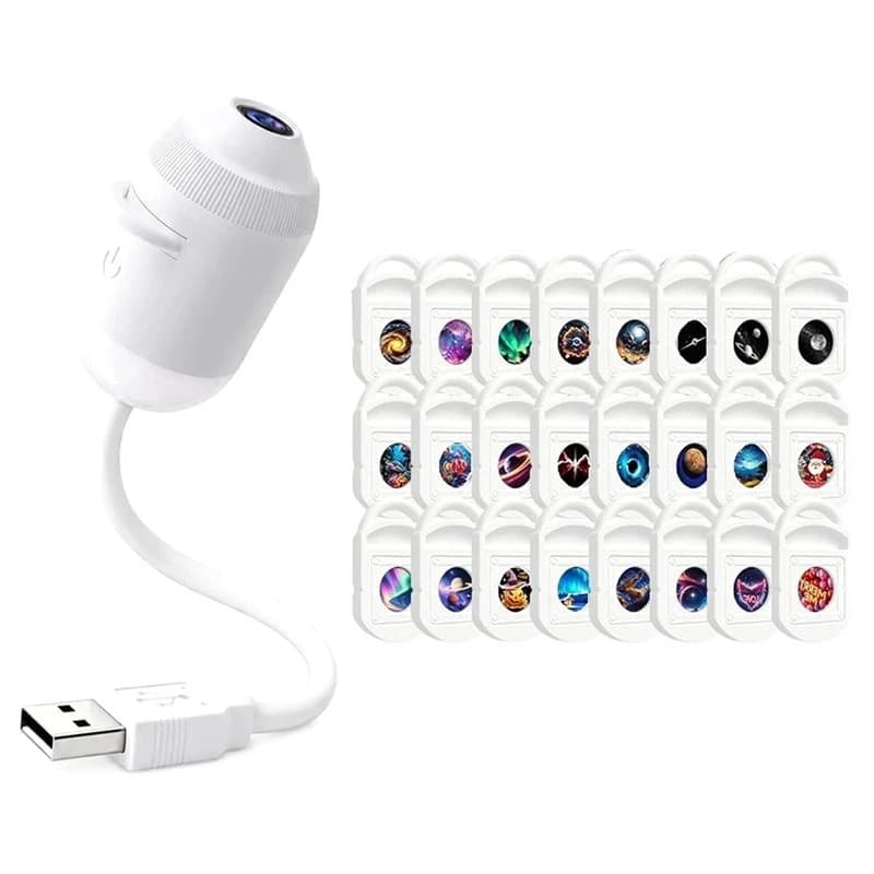 ABZL Smart Galaxy Dream Star Night Light Projector 360° Mini Starry Sky Projection Lamp Ocean Star
