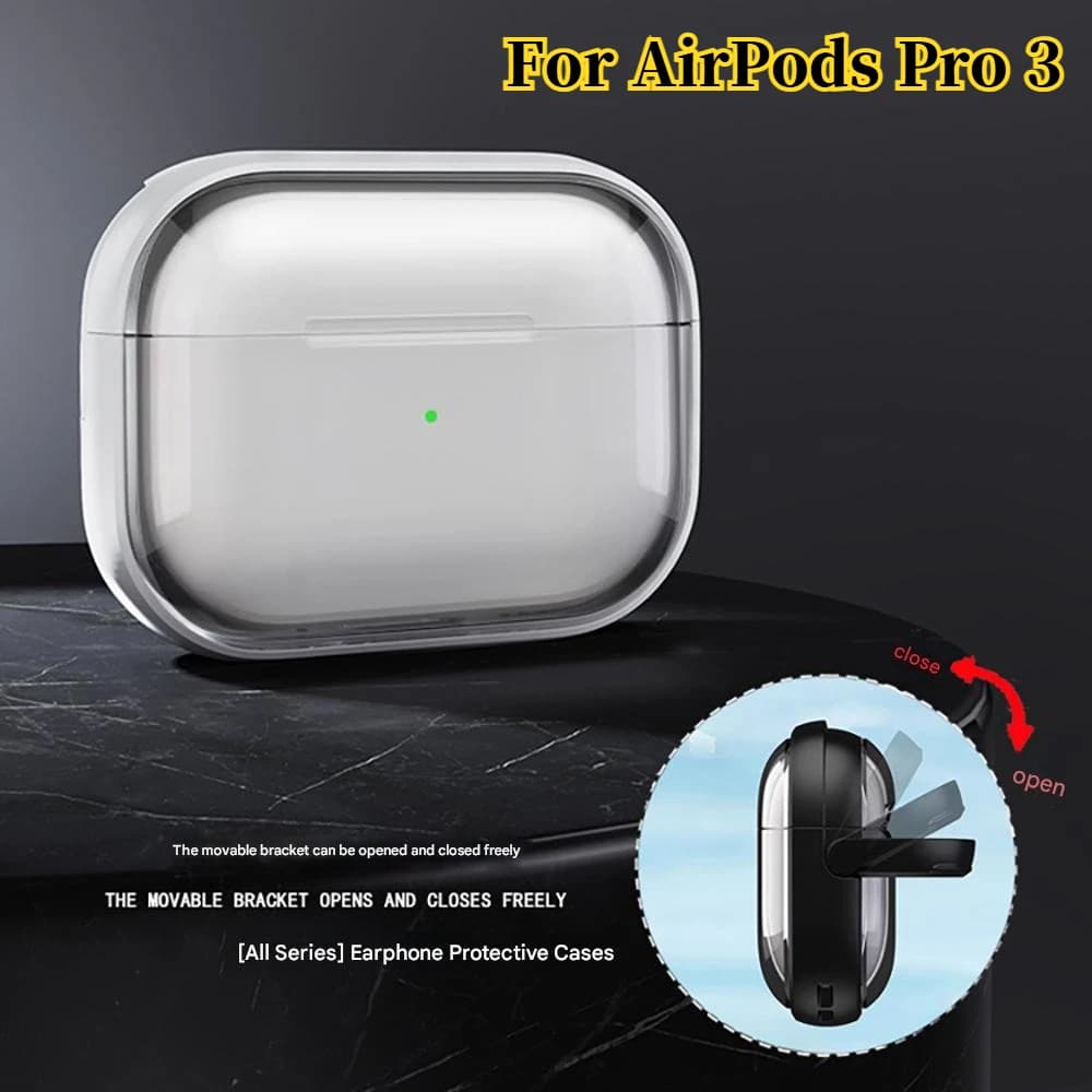 AirPods Pro 3 Shell Protective Case for AirPods Pro3 AirPods Pro3 Wireless charging box with stand