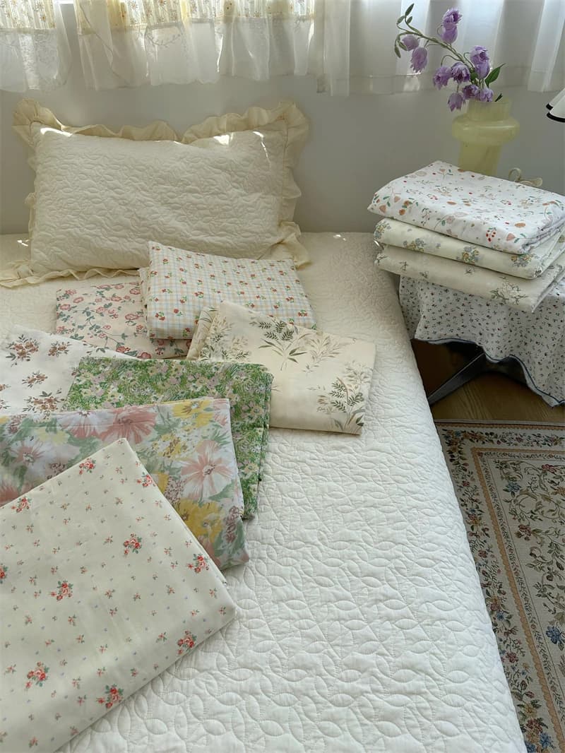 Copripiumino singolo in puro cotone con stampa floreale, 40 fili, 50x200 per letto singolo, 200x230 per letto matrimoniale, adatto per dormitorio