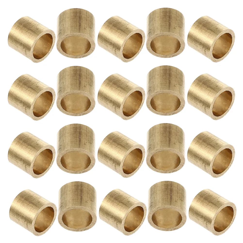 20 Pezzi Ferrule in Ottone per Stecche da Biliardo, Parti di Ricambio per Riparazione, Accessori per Punte da Biliardo