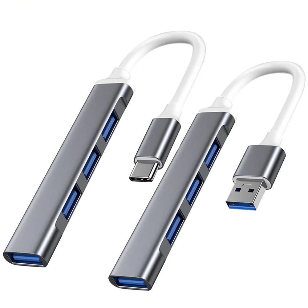 USB Hub C 3.0 Type C 3.1 to 4 Doors, OTG Multi-Splitter Adapter for Xiaomi, Lenovo, Macbook Pro 13 15, Air Pro, PC, Computer Accessories