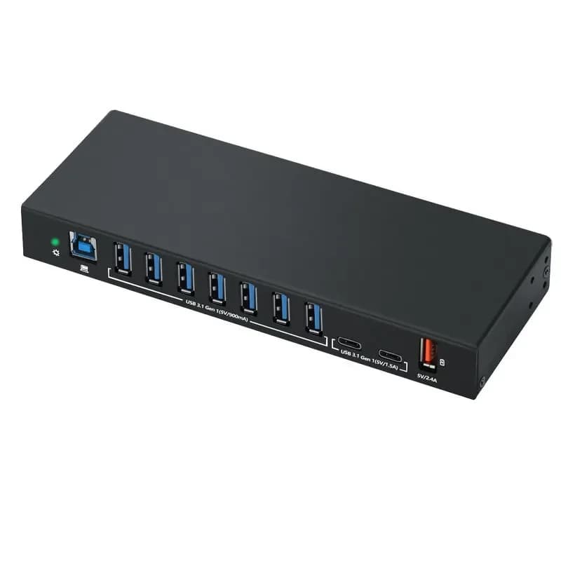 Hub di livello industriale, protezione antistatica per produzione e elaborazione, porta USB-B espansa
