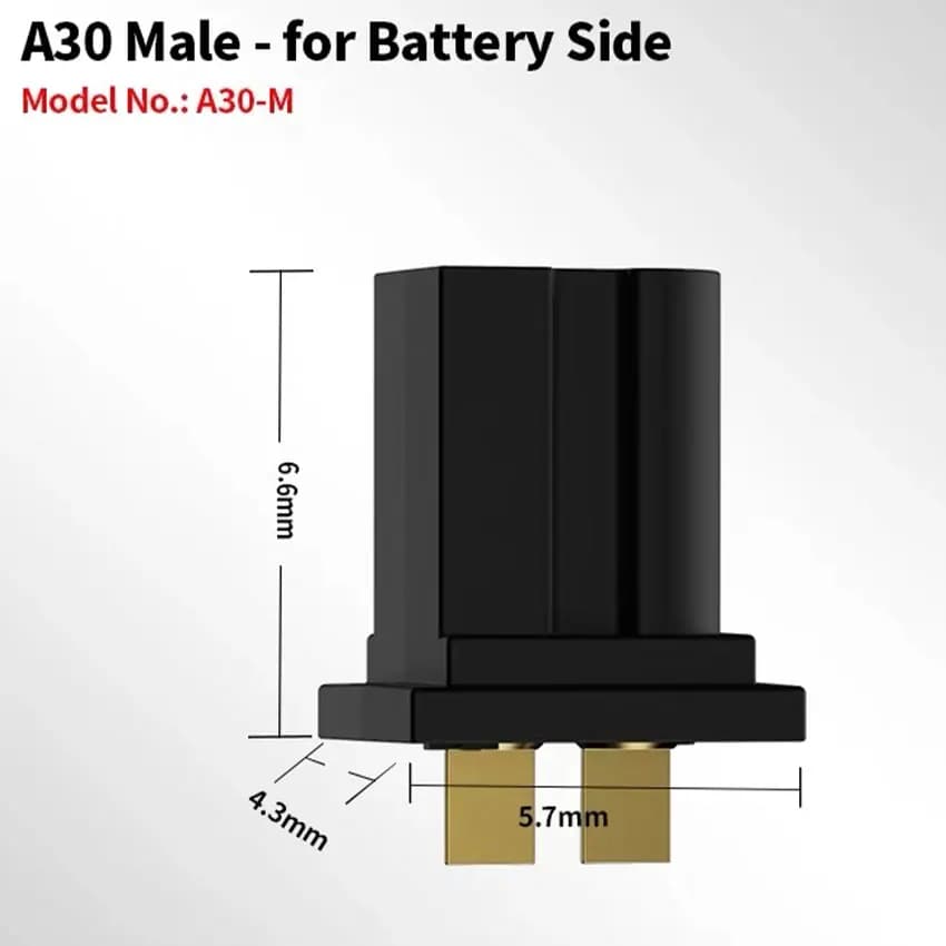 A30 femmina maschio connettore adattatore GNB spina ad alta corrente per RC FPV piccolo Drone Mico quattro assi Multicopter parte fai da te