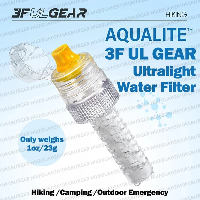3F UL GEAR Mini Portable Water Filter Bottle Purification Outdoor Camping, Hiking, Survival & Emergency Use Purifier
